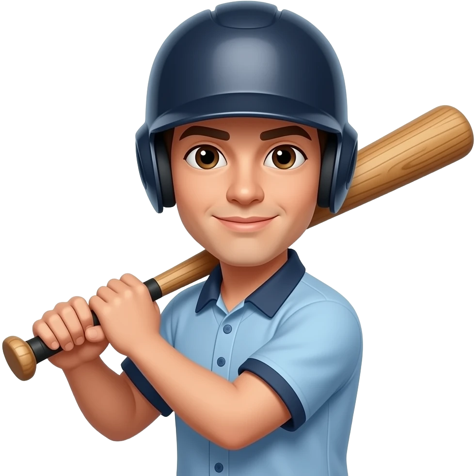 a person holding a club emoji