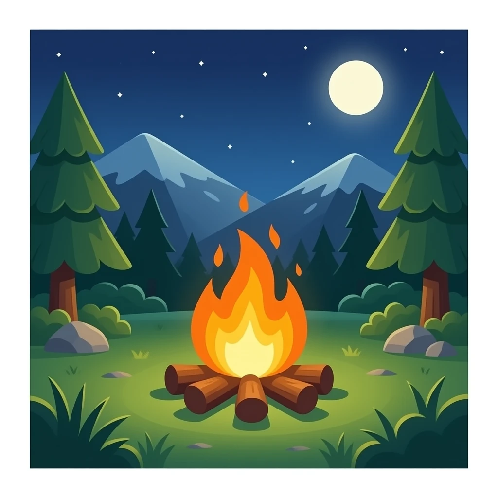 Campfire emoji