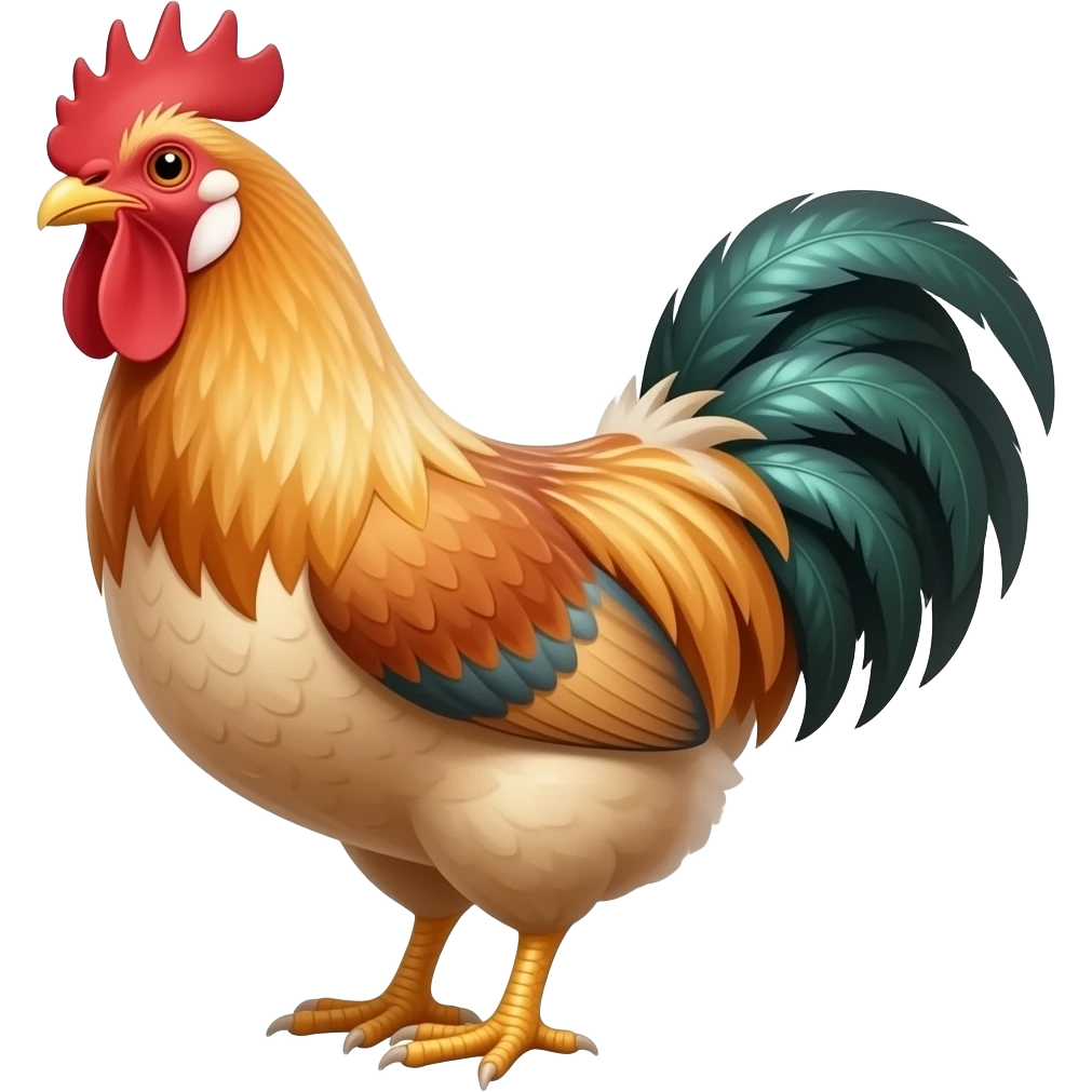 Clucking good chicken emoji