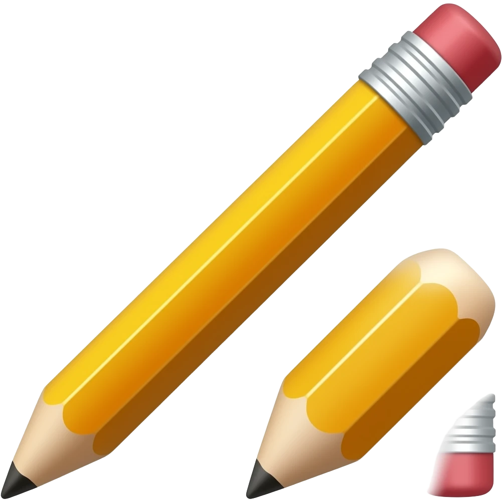 long and short pencil emoji