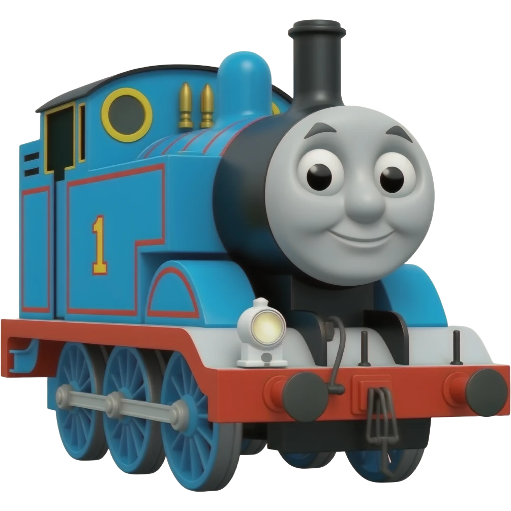 thomas the tank engine with president colors emoji