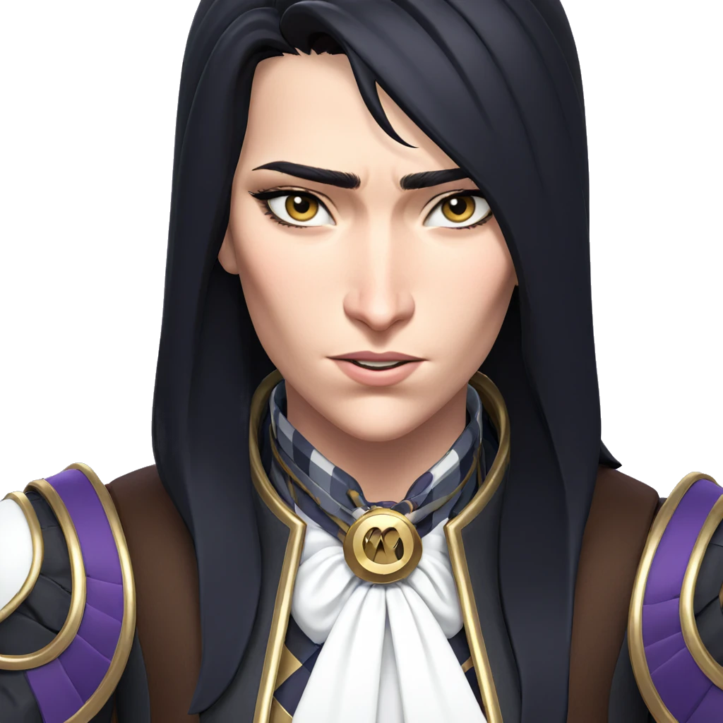 caitlyn portrait with ascot emoji