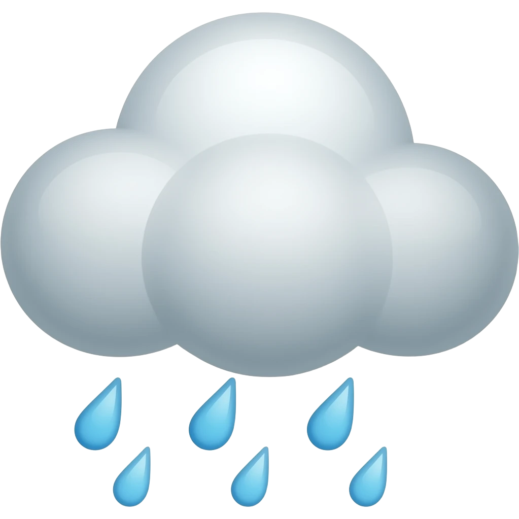 Rain cloud emoji