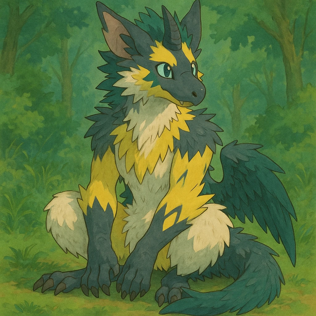 Sergal-Protogen-Trico-Zeraora-Vernid-fusion-hybrid-creature emoji