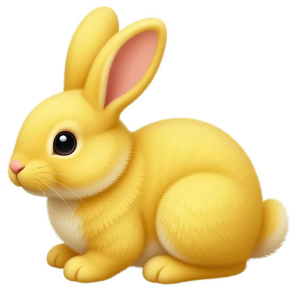 stuffed yellow bunny emoji