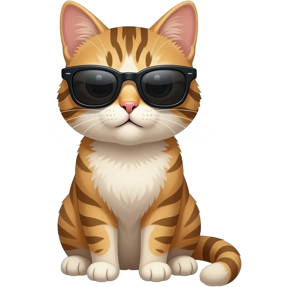Cat wearing sunglasses emoji
