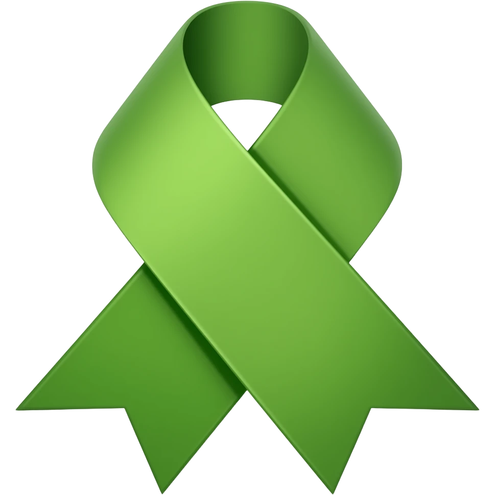 green medal ribion with a bagde at the top emoji