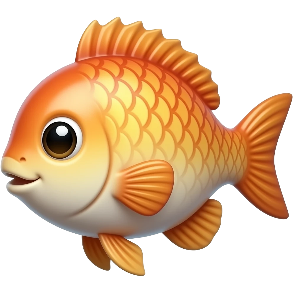 high quilty fish 3d glossy  amazing cute emoji