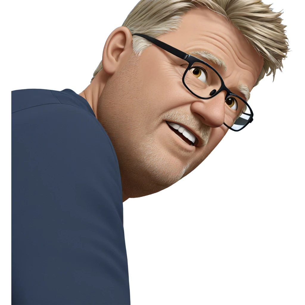 male portrait in outdoor setting emoji