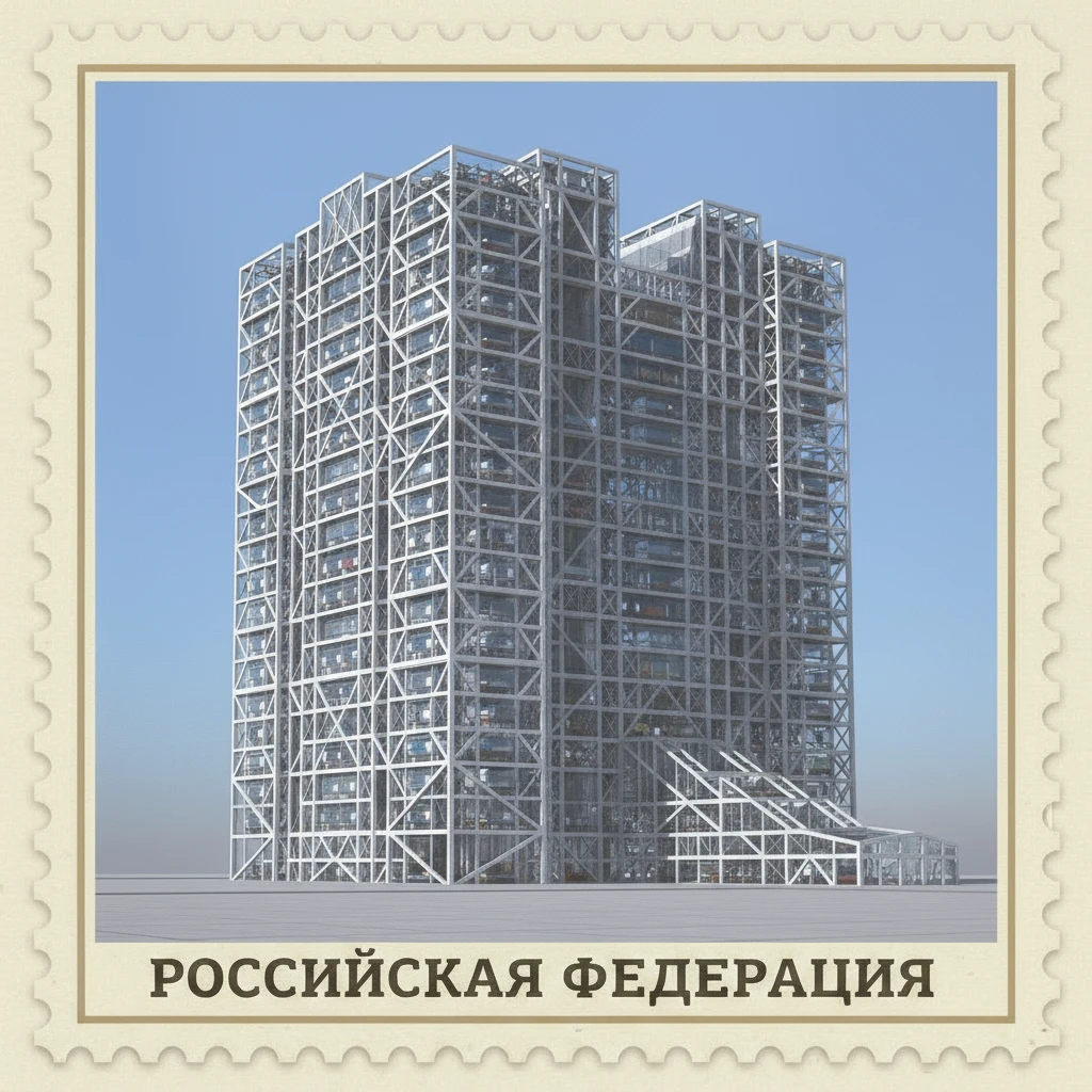 Замени изображение внутри марки на капсульный дом-коммуну конструктивизм 1920-е годы, из произведения "Мы" замятина

 emoji