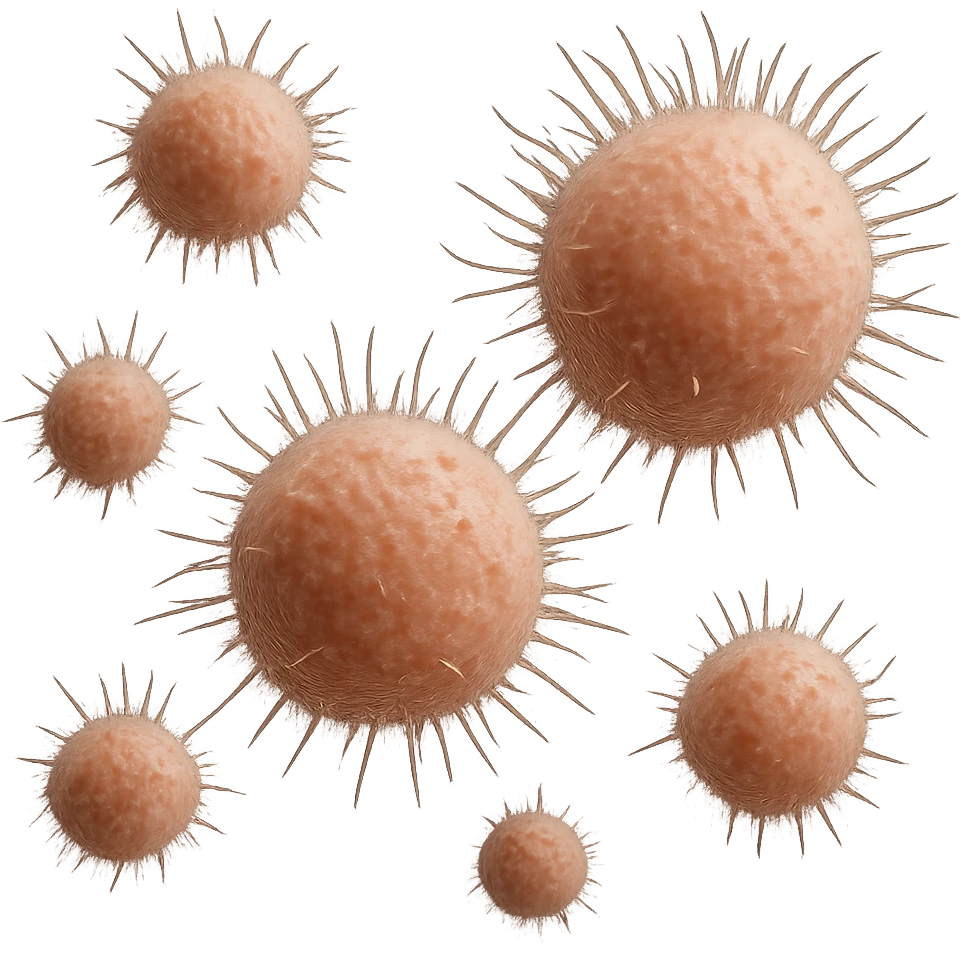 CELLULE DI ORMONI UMANI, IPERREALISTICI 4K, FLUTTUANO IN ARIA emoji