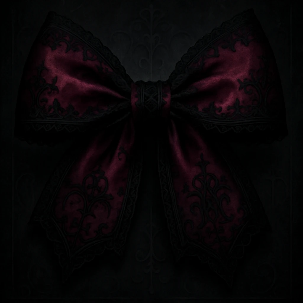 goth pink bow emoji