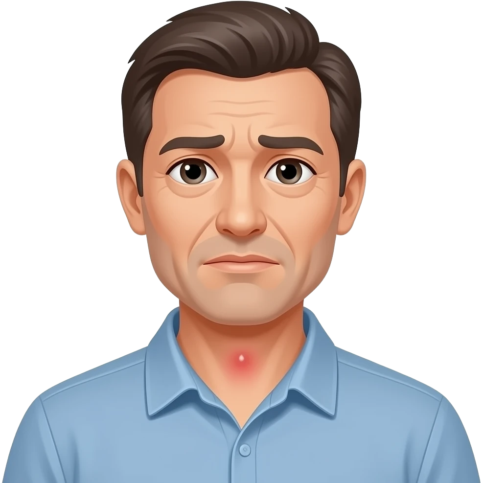 draw a man with a mediastinum tumor emoji