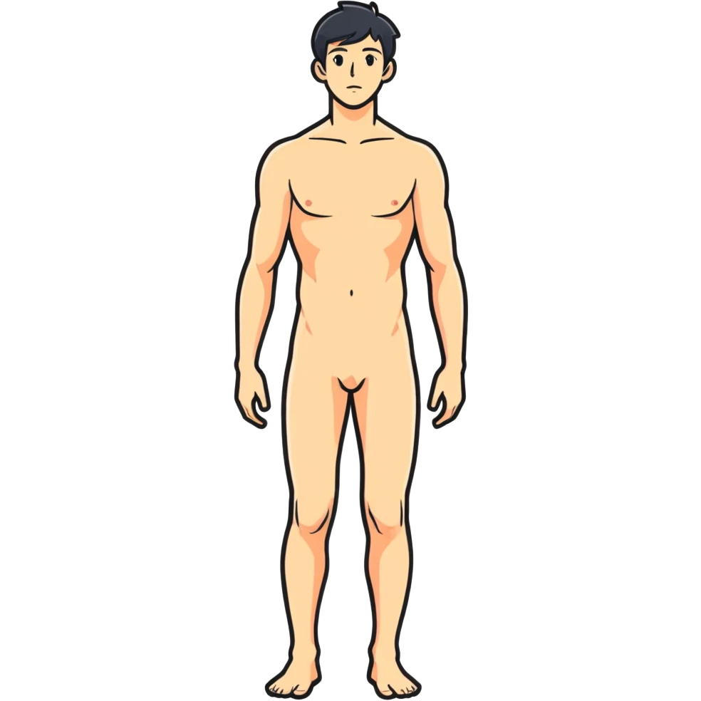 Naked man with a big long penis  emoji