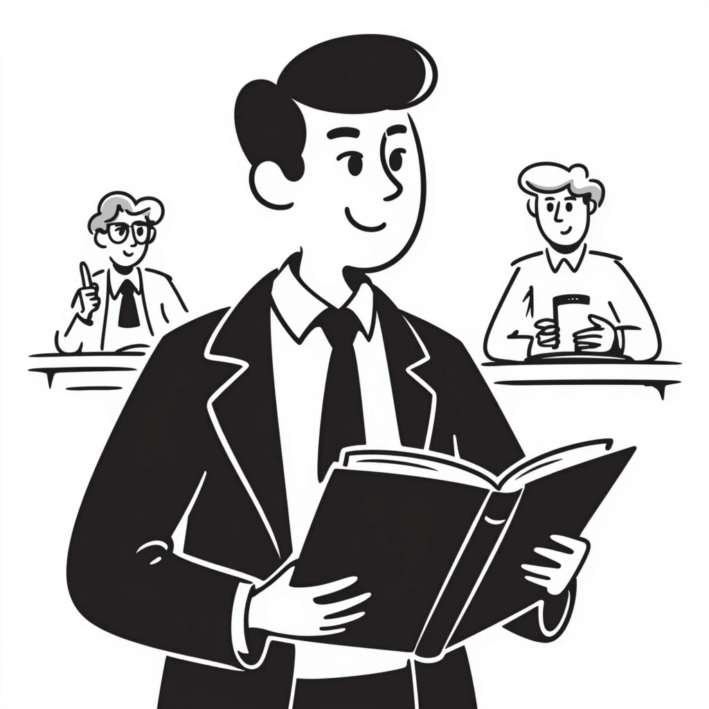 lawyer with book emoji