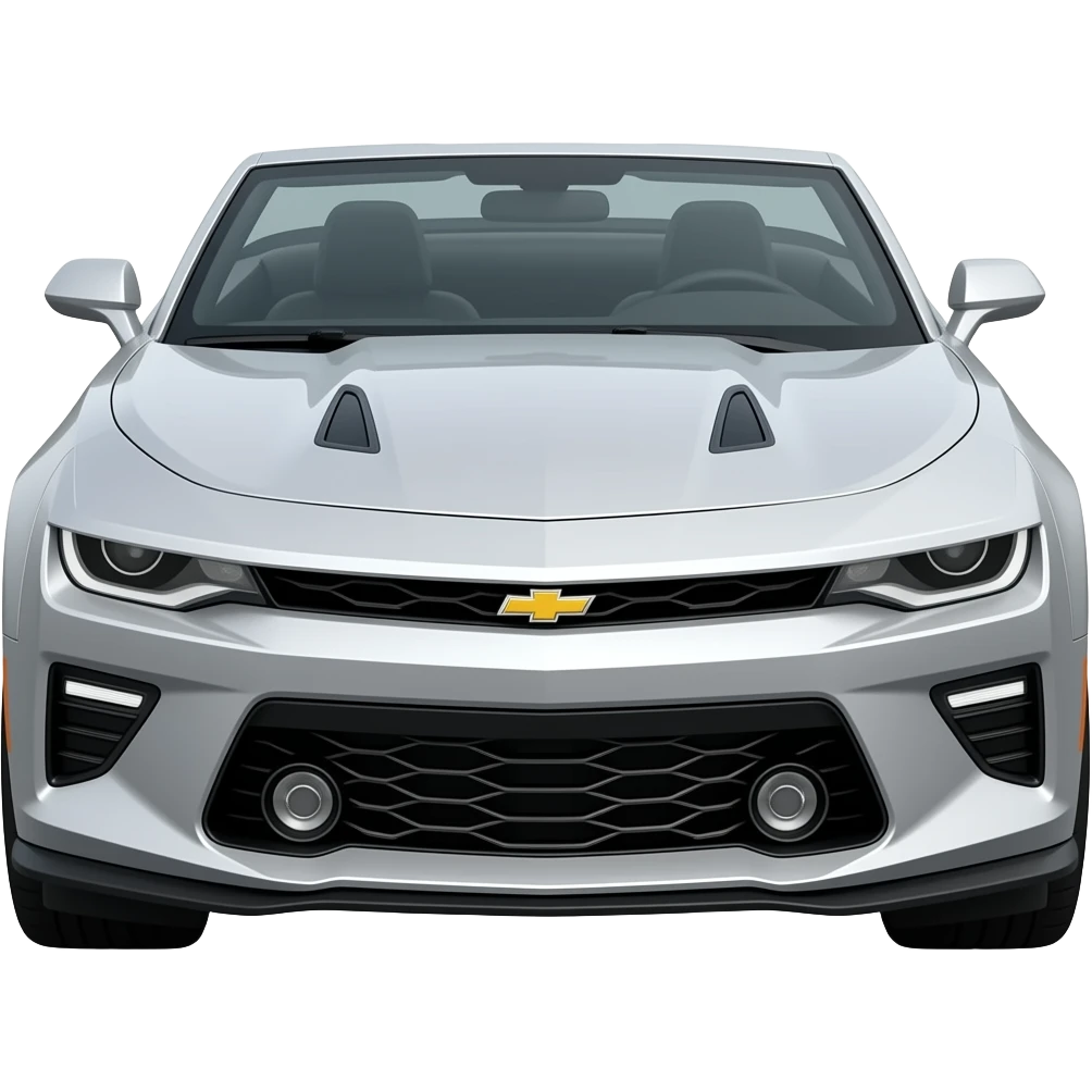 2018 Silver Camaro SS convertible emoji