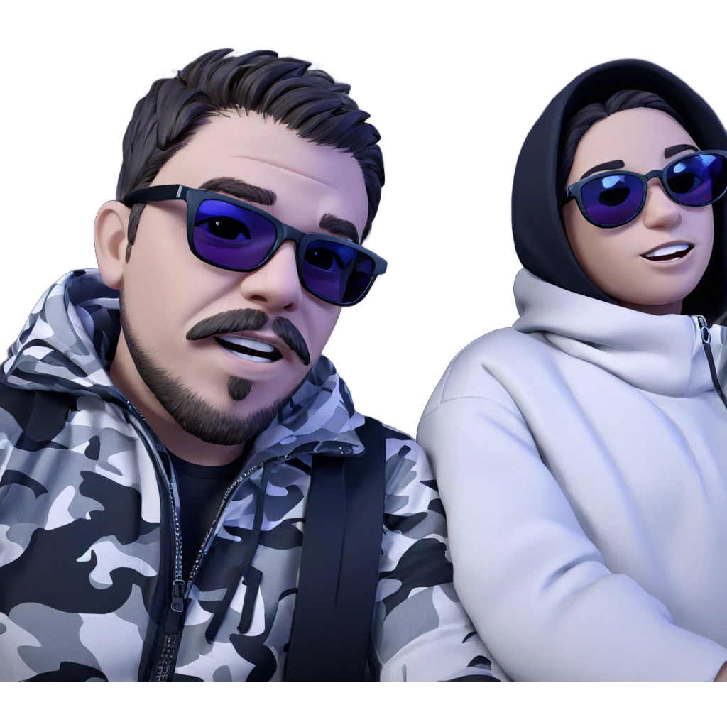 cool couple with sunglasses emoji