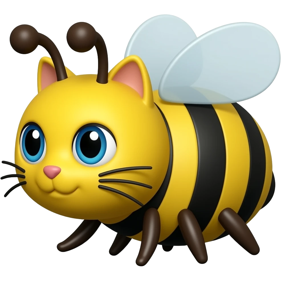 cat bee toy emoji