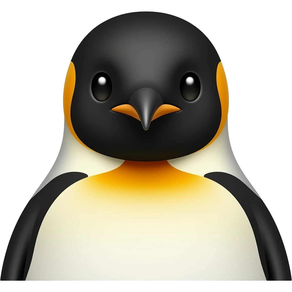emperor penguin head and shoulders emoji