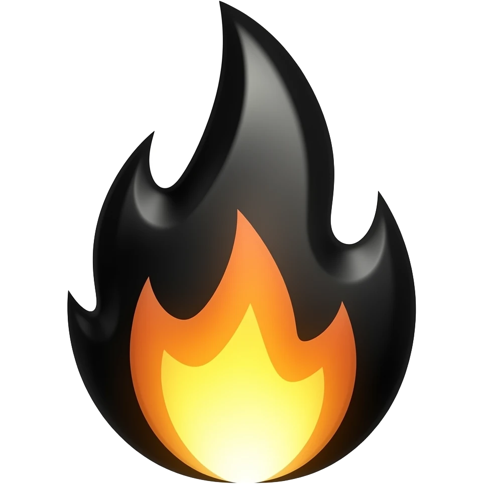 Black 🔥 emoji