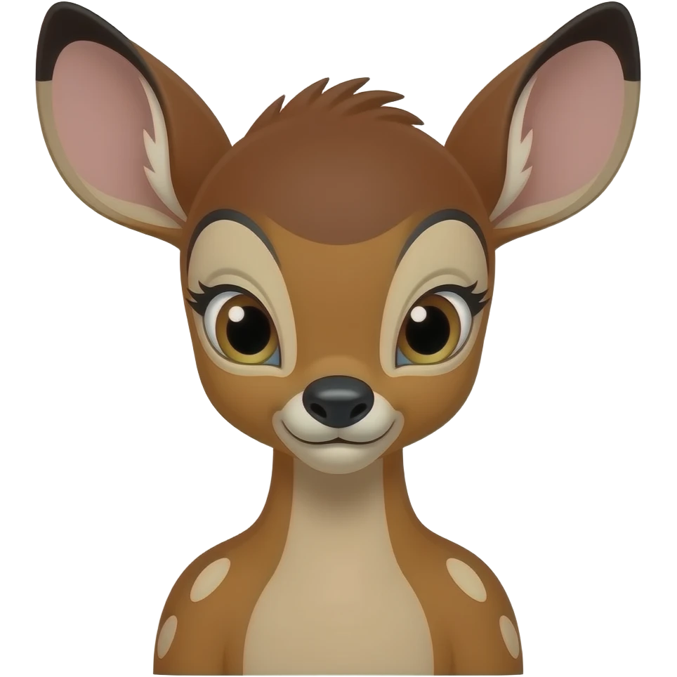 bambi head and shoudlers emoji