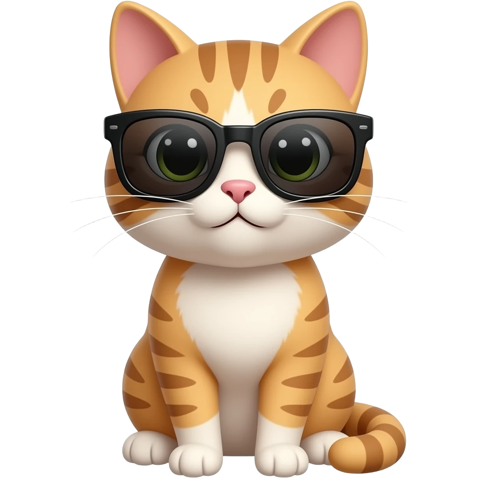 Cat wearing sunglasses emoji