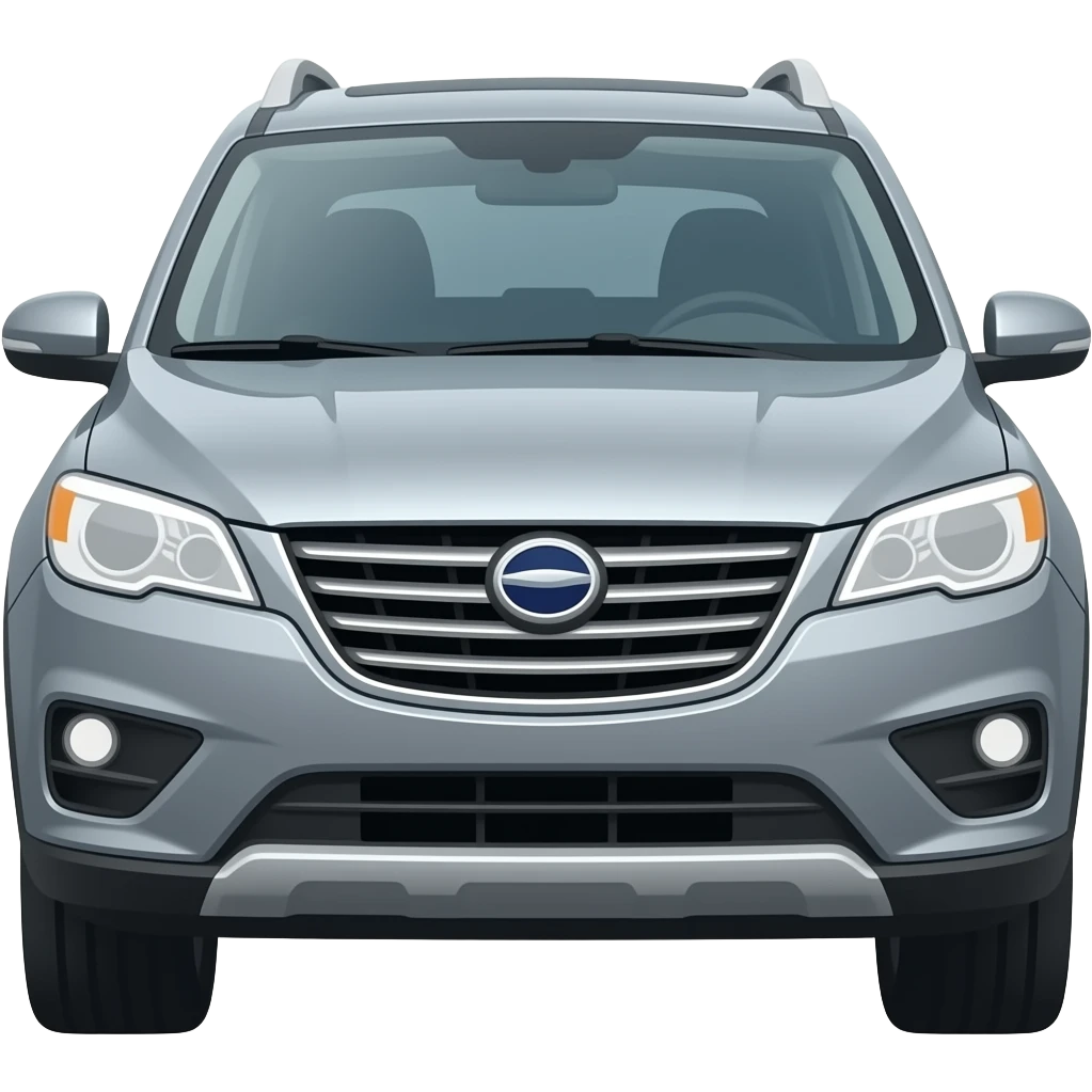 Grey suv emoji