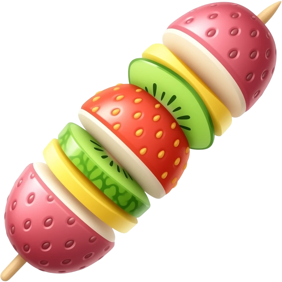 Fruit kebab emoji