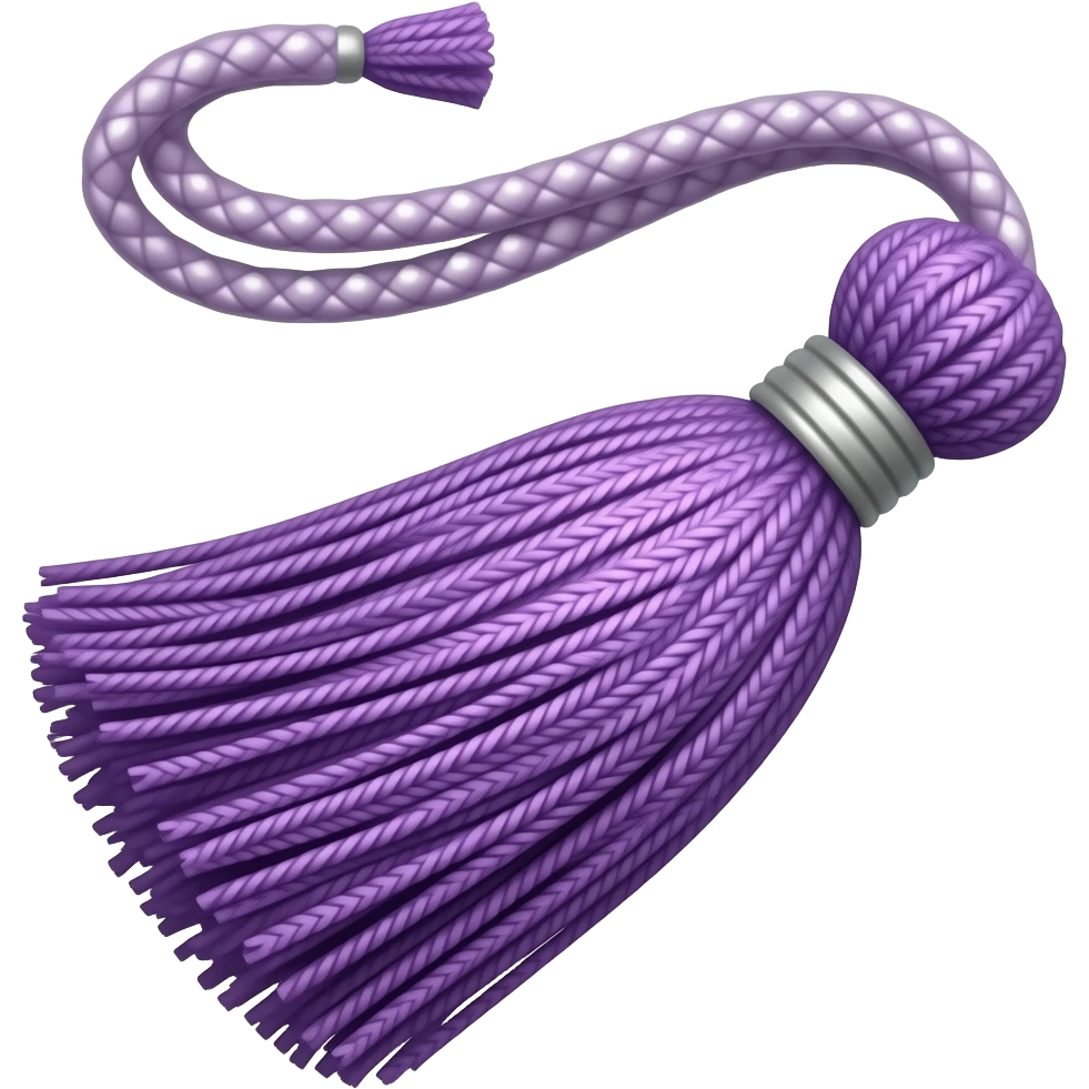 purple ade tassel pendant emoji