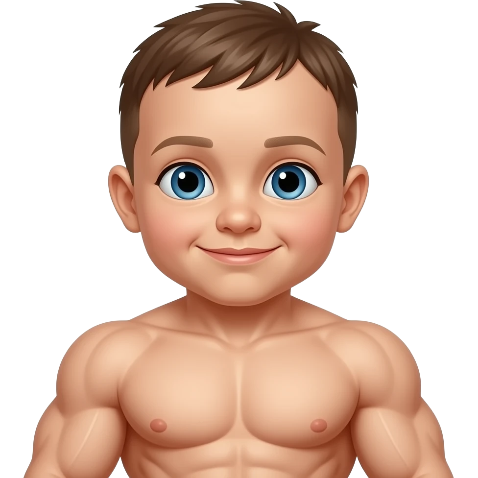 Buff baby emoji