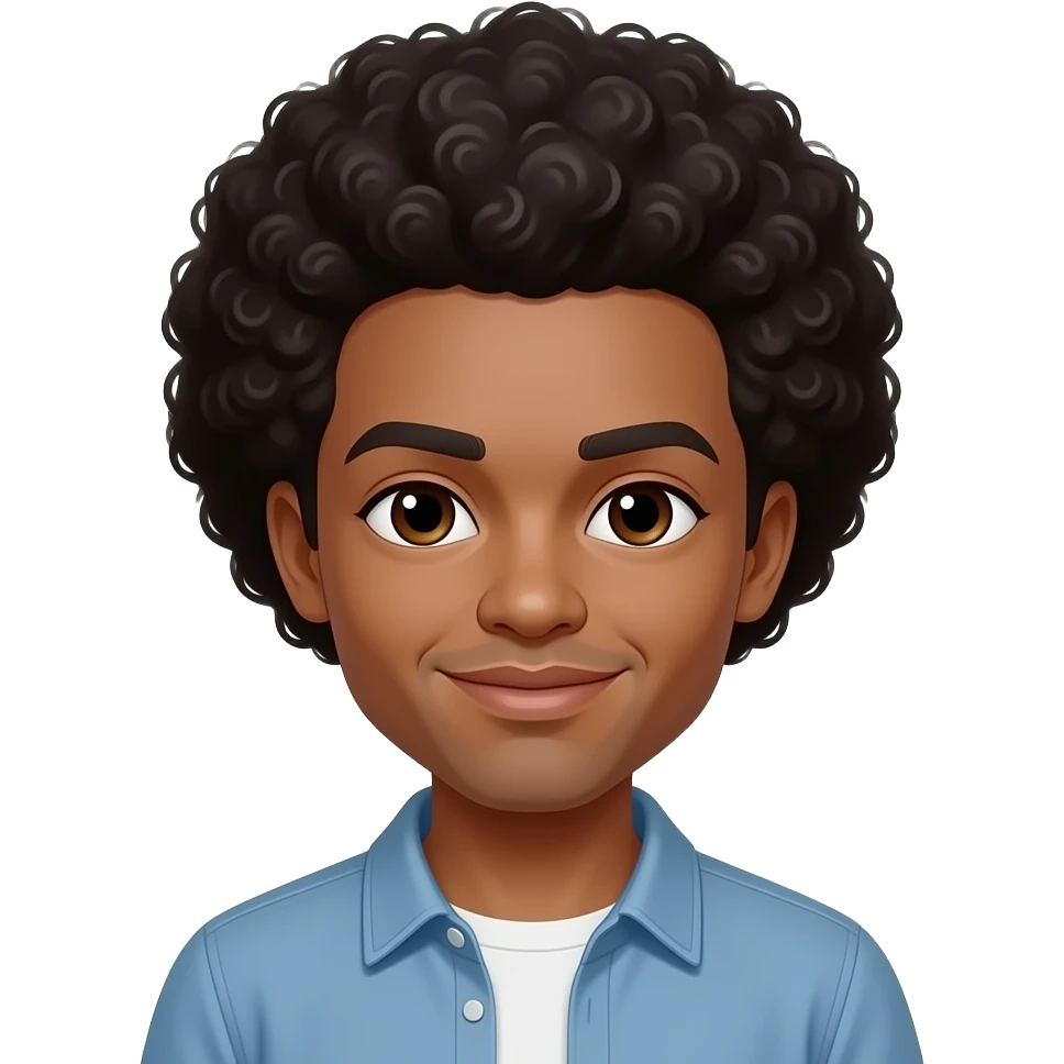 Spencer afro emoji
