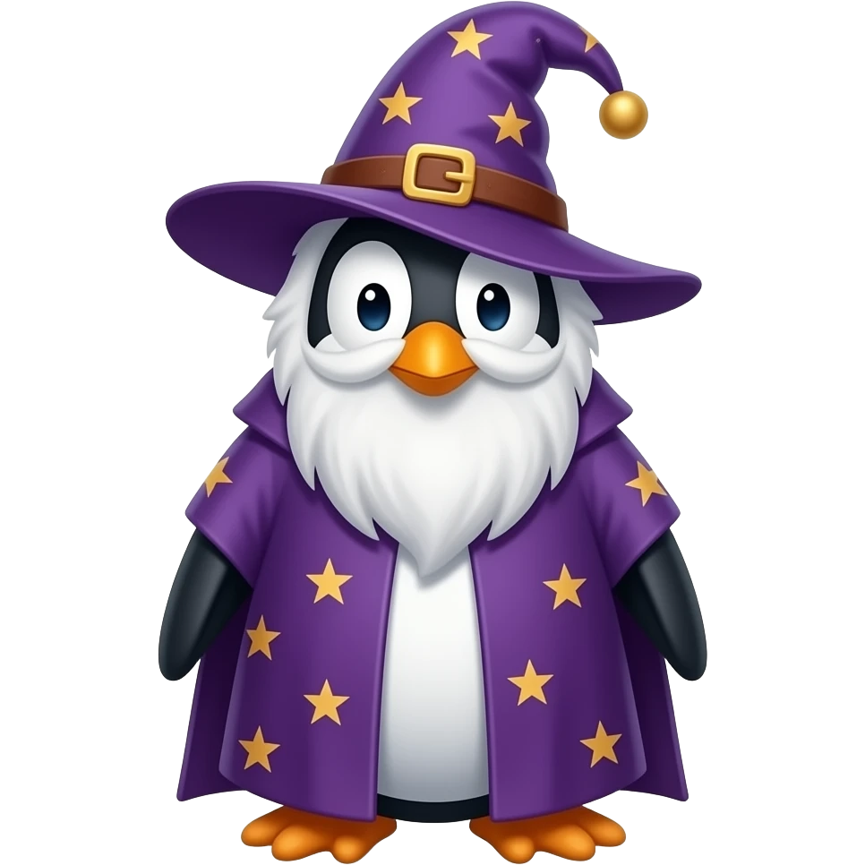 Penguin Wizard emoji