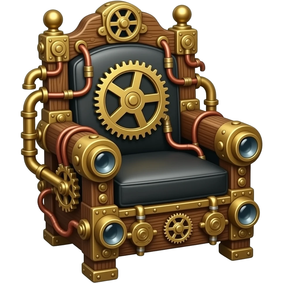 steampunk electric chair emoji