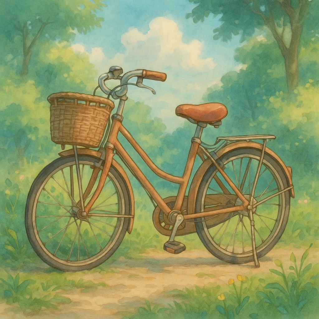 bike in ghibli style emoji