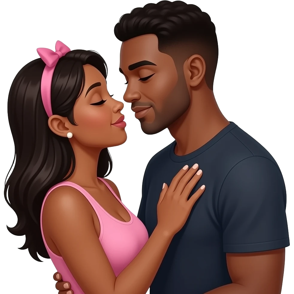 Black Naked sex emoji