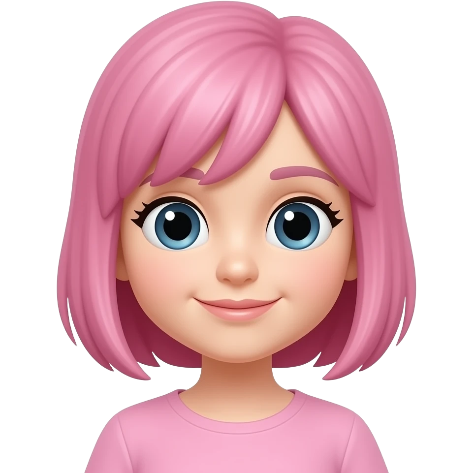 Cute pink emoji emoji