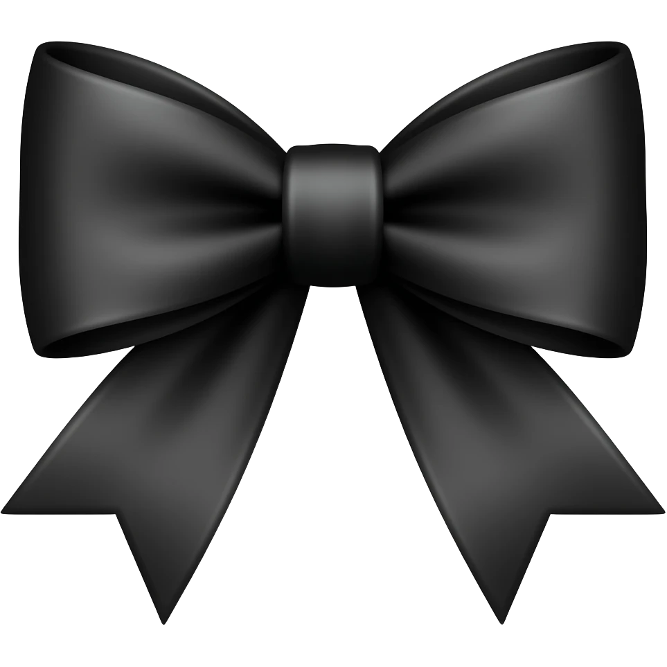 black bow emoji
