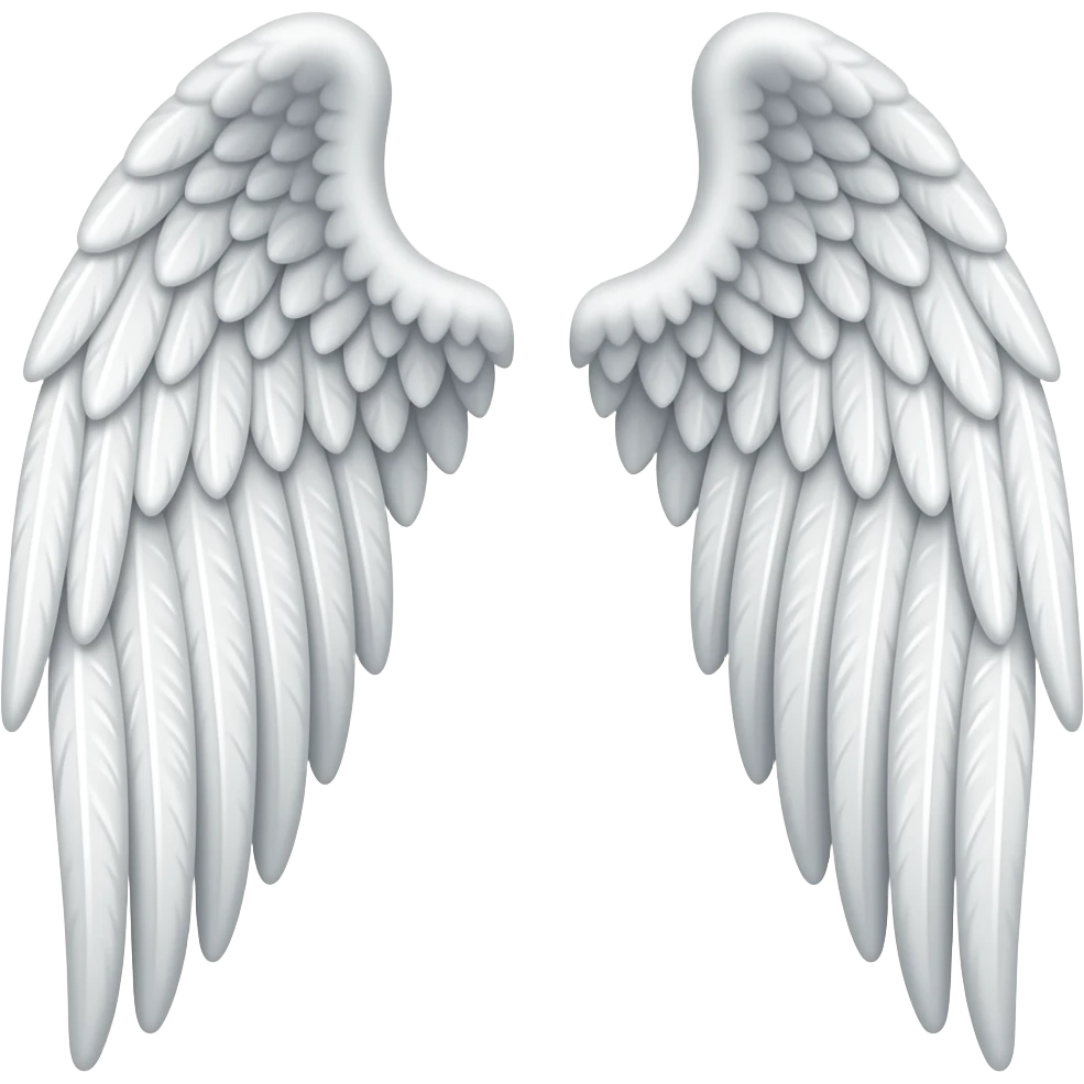 Angel wings left and right emoji
