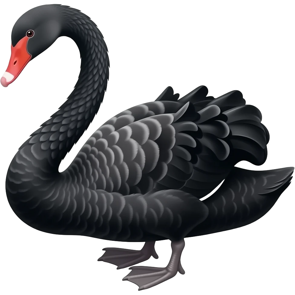 Black swan emoji