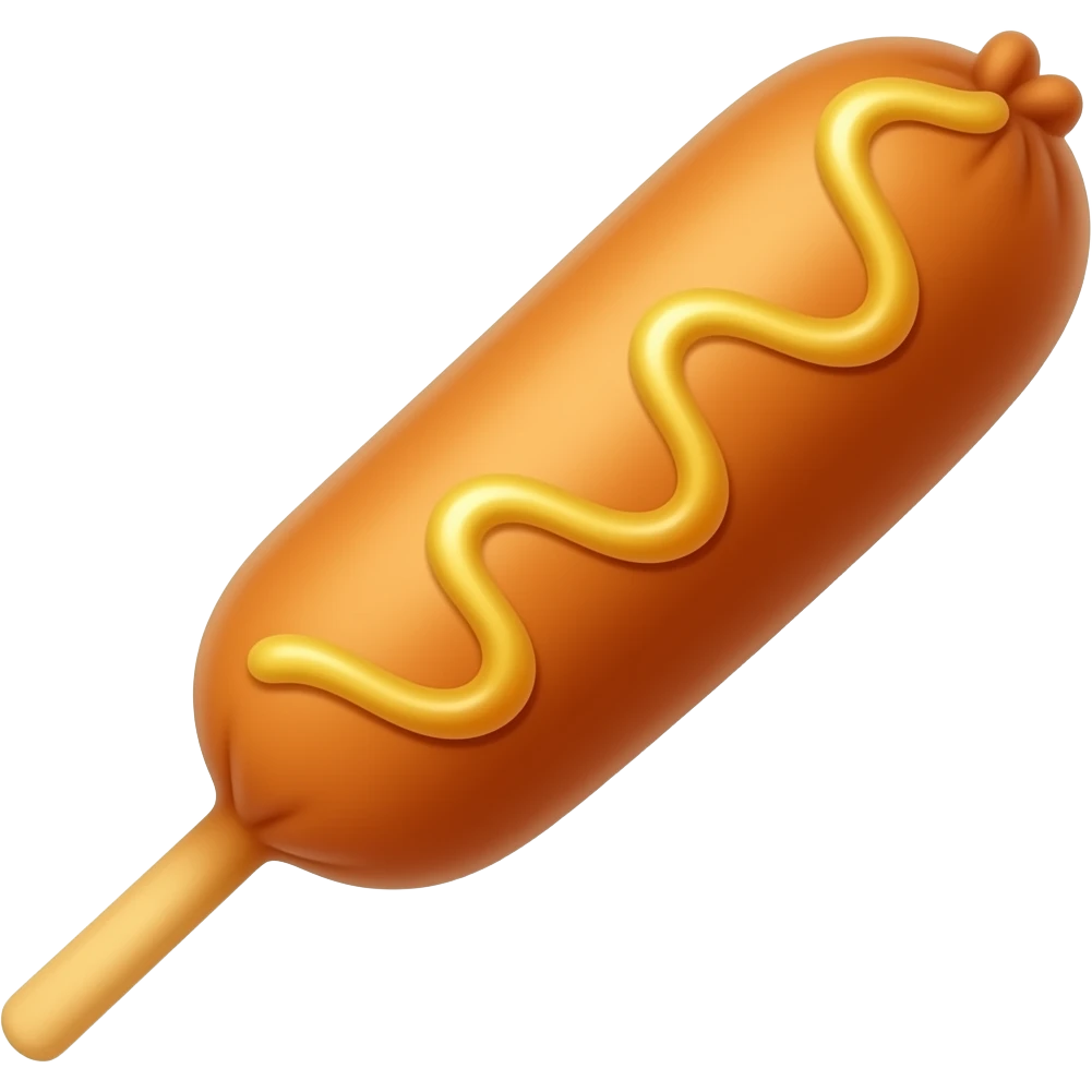 A corn dog emoji