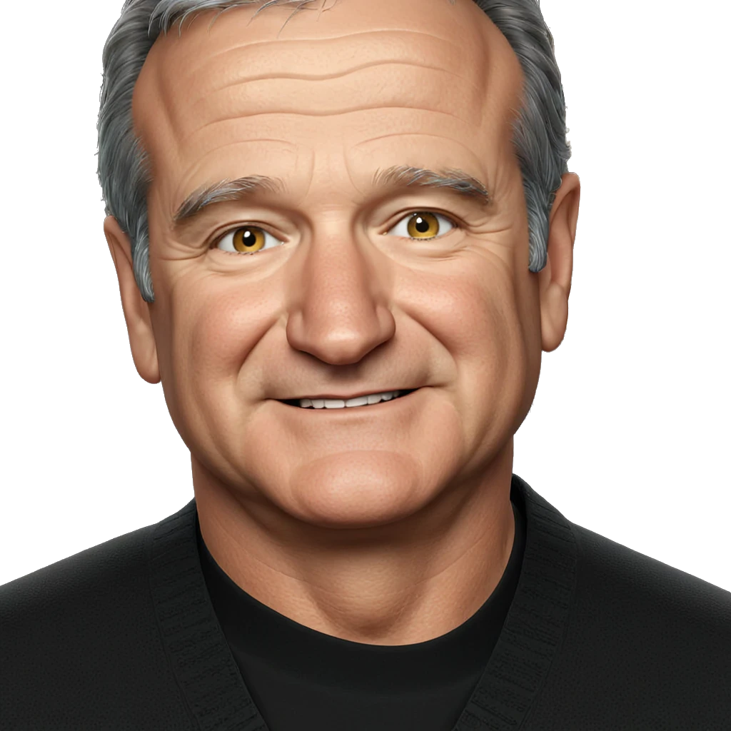 smiling elderly man portrait emoji