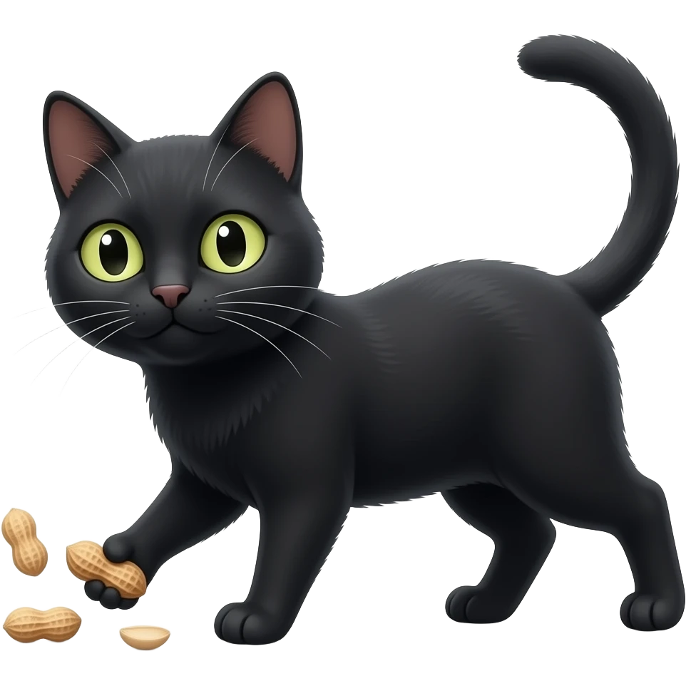 ΜΙΑ ΜΑΥΡΗ ΓΑΤΑ ΠΟΥ ΣΤΕΛΝΕΙ ΦΙΛΙΑ emoji