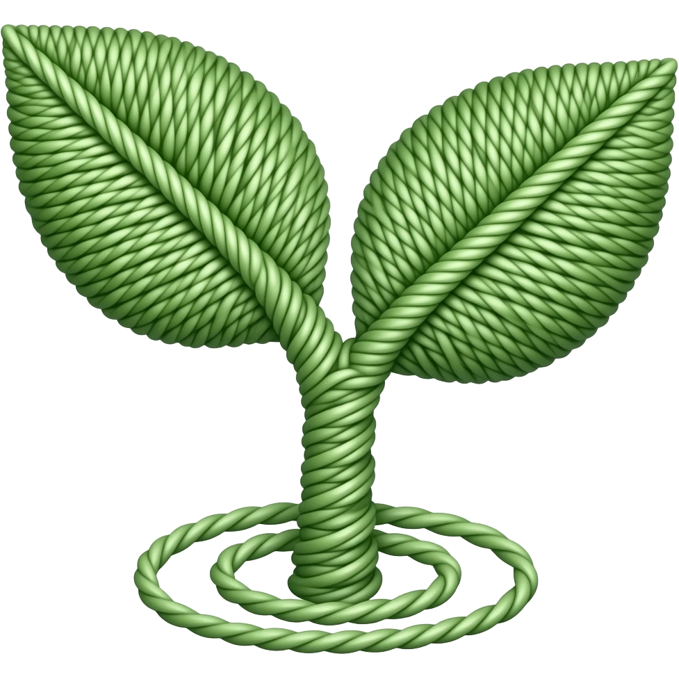 Росток сделанный из нитки emoji