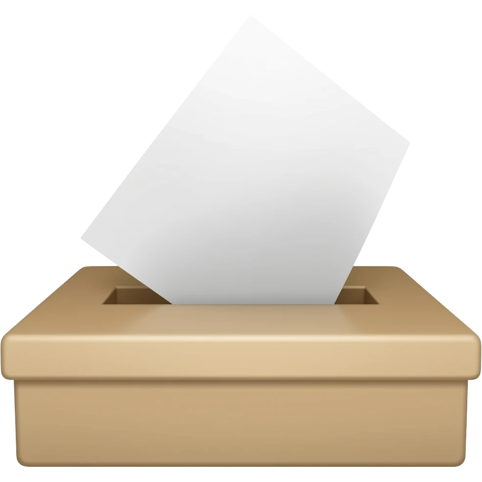 voting paper emoji