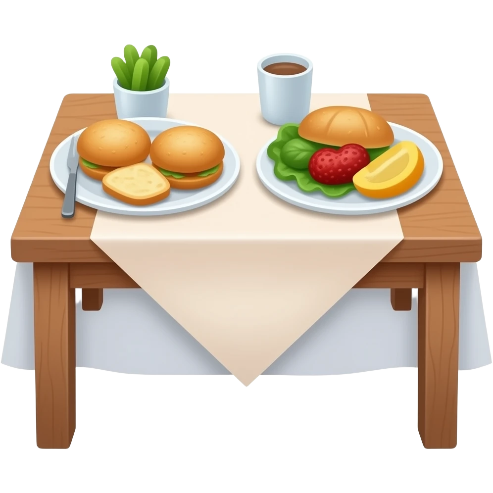lunch table emoji