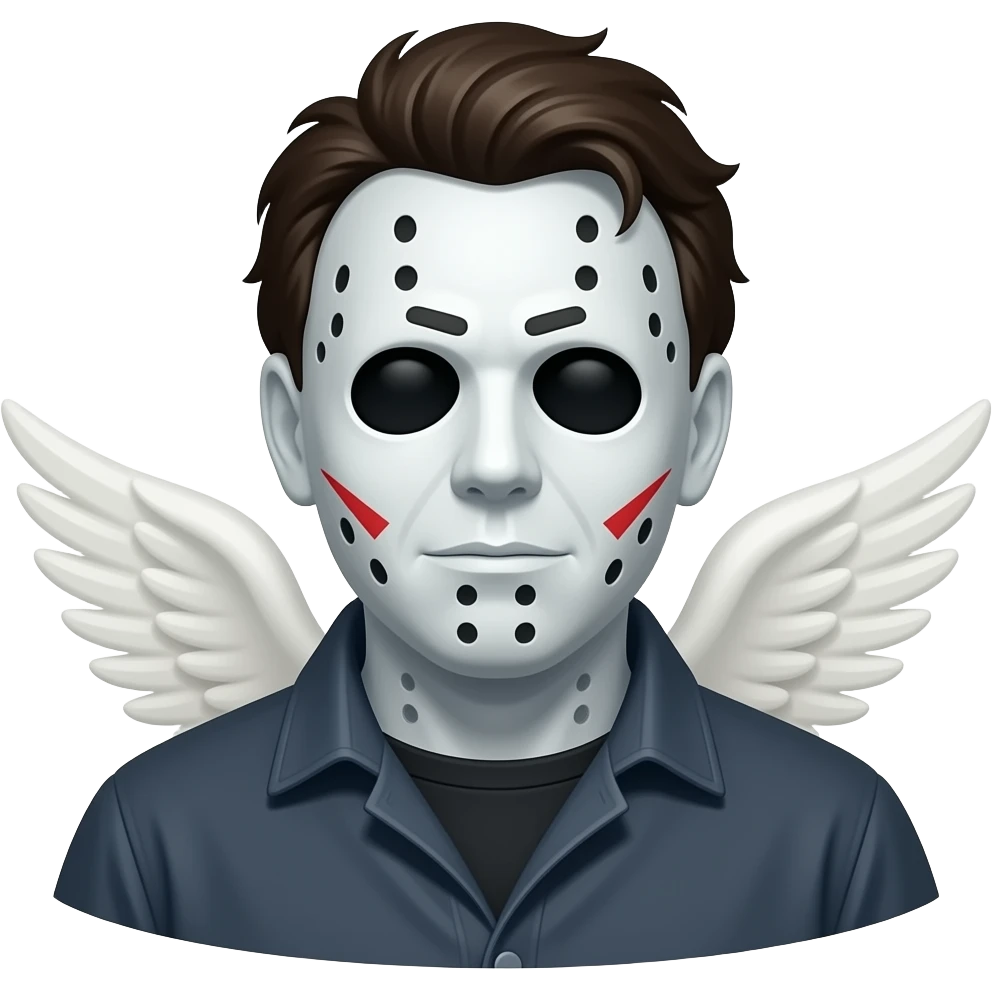Michael myers that says ANGEL LOCKS emoji
