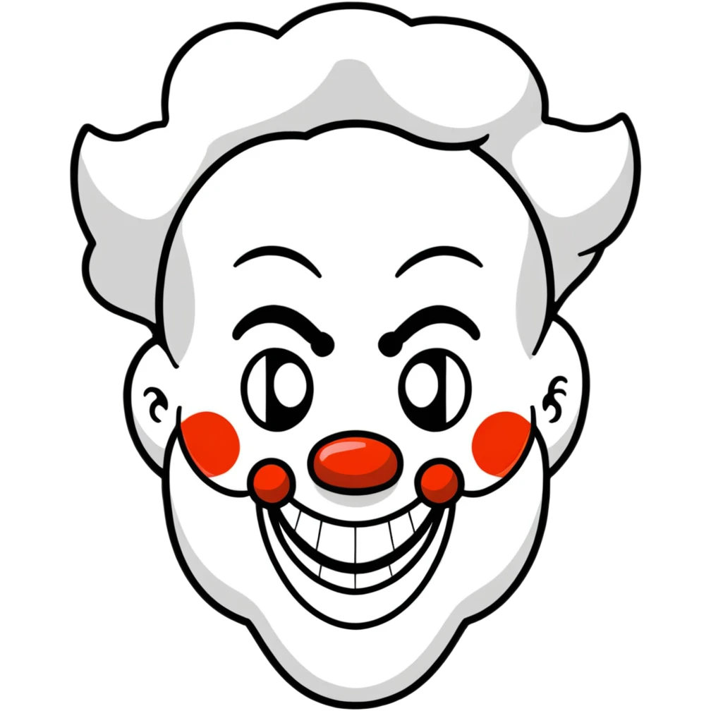 bright clown emoji