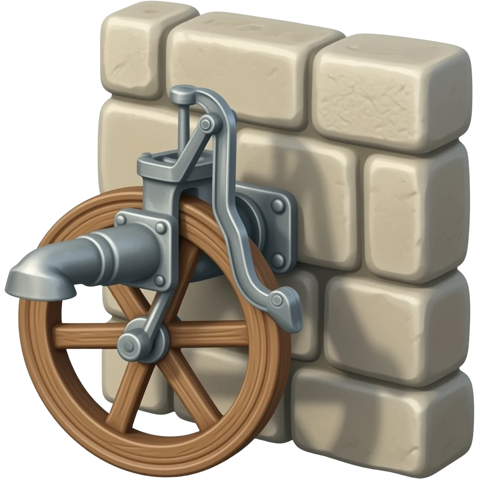 A wheel machine pumping wall emoji