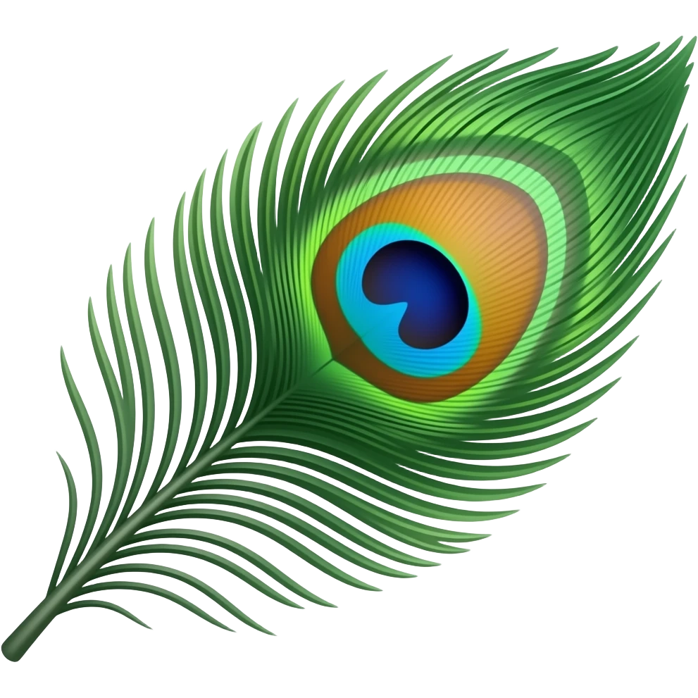 Create peacock feathers emoji emoji