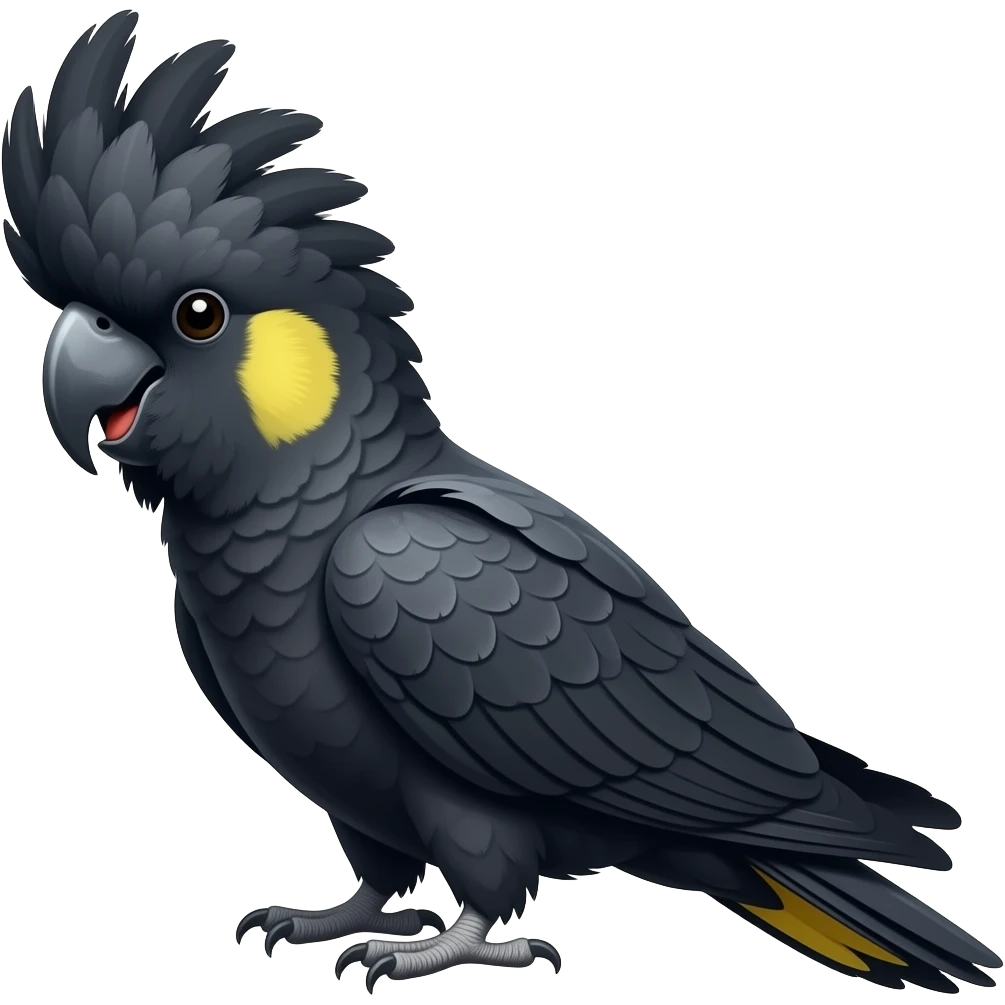 Black Palm cockatoo emoji